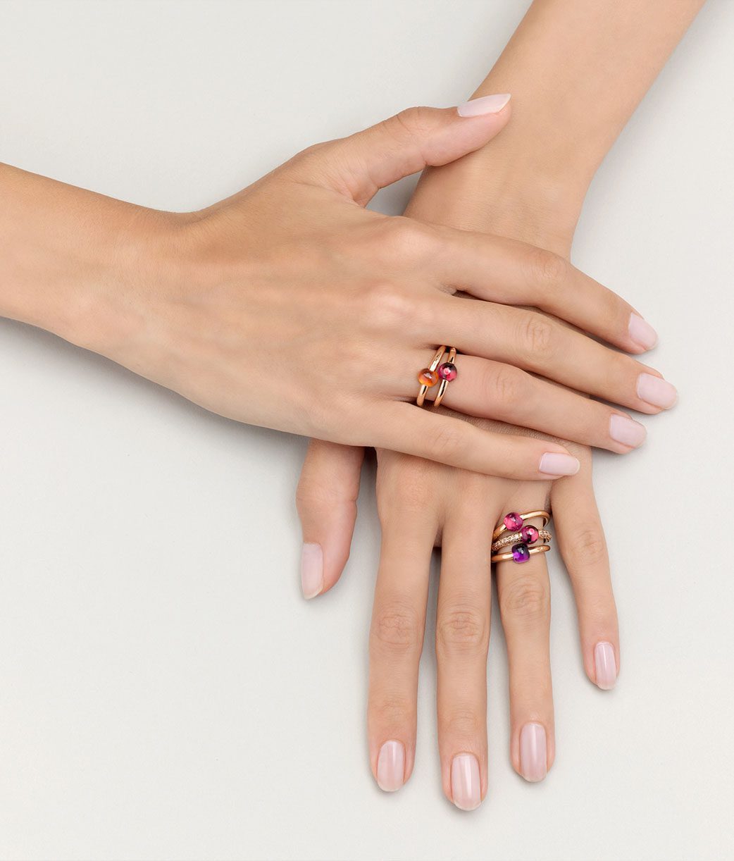 M'Ama Non M'Ama Rose Gold and Amethyst Ring