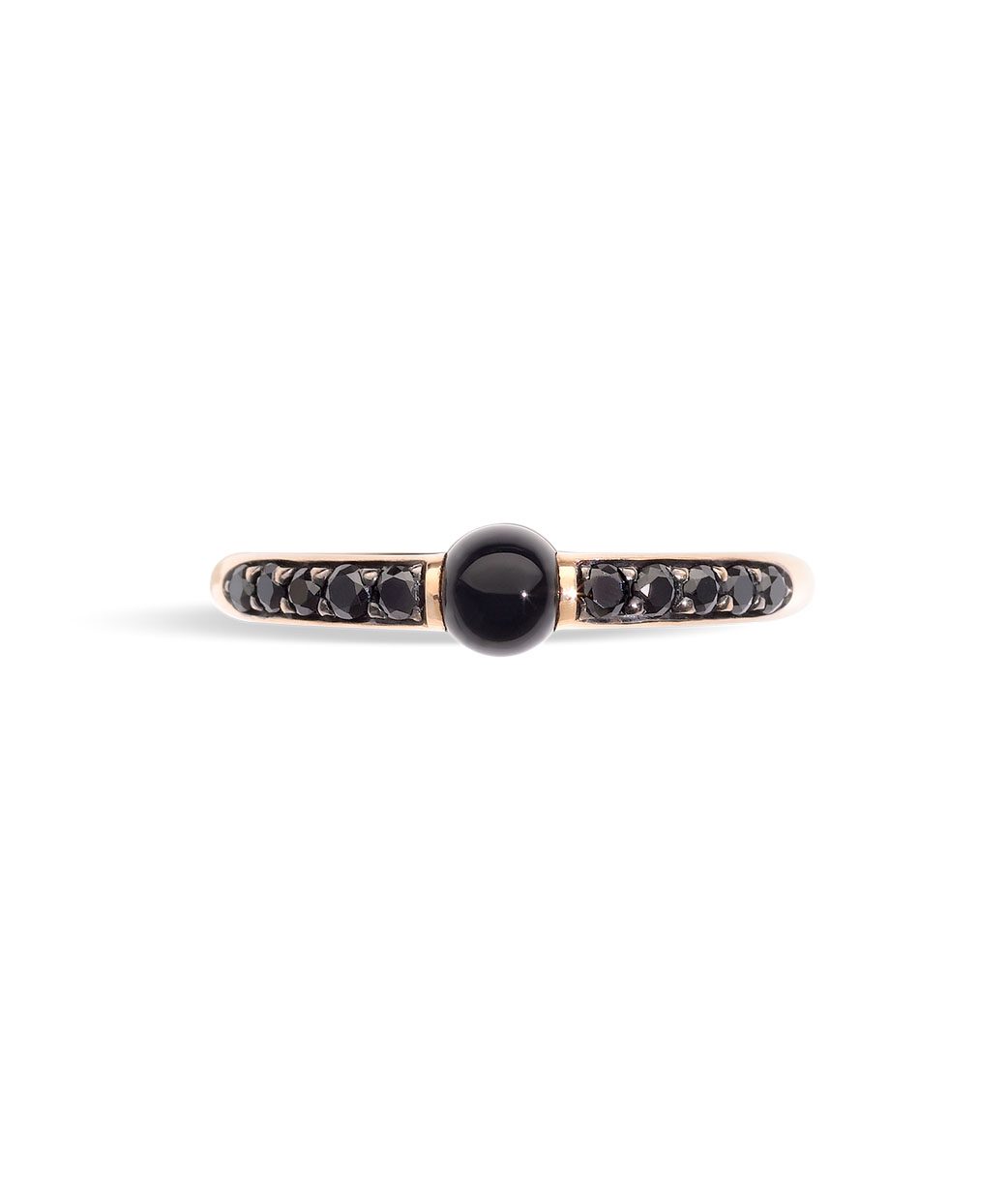 M'Ama Non M'Ama Rose Gold and Black Diamond Ring