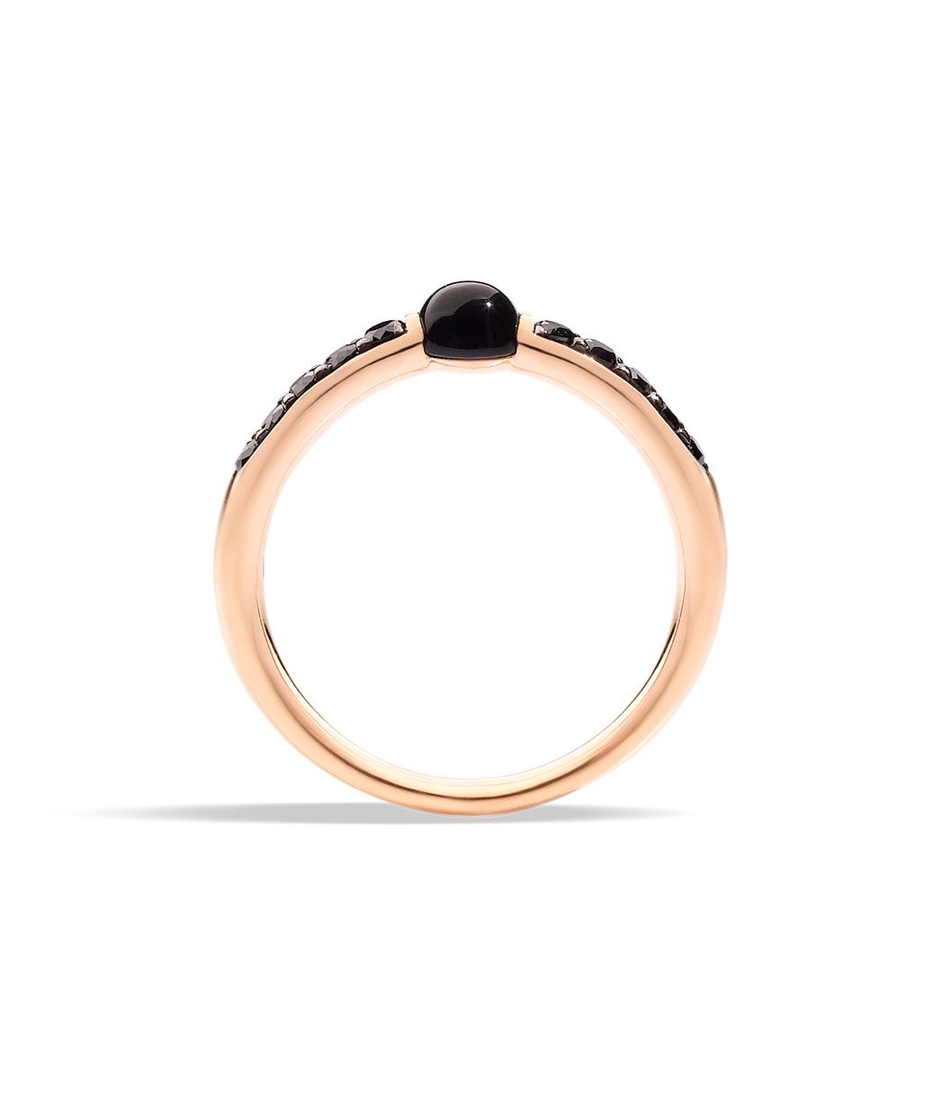 M'Ama Non M'Ama Rose Gold and Black Diamond Ring