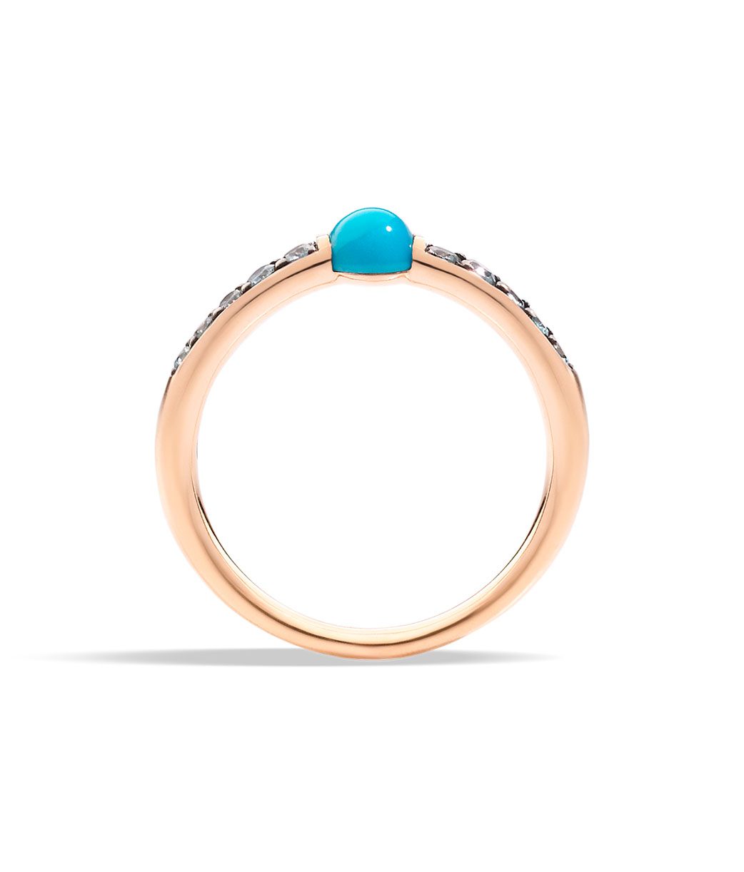 M'Ama Non M'Ama Rose Gold and Turquoise Ring