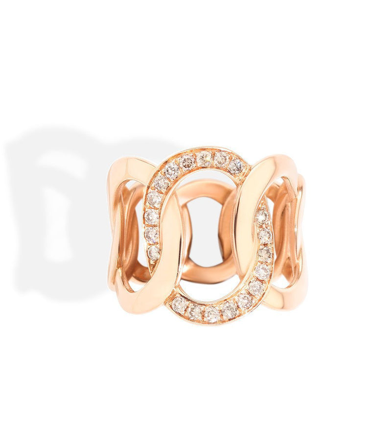 Brera 18 Karat Rose Gold and Diamond Ring