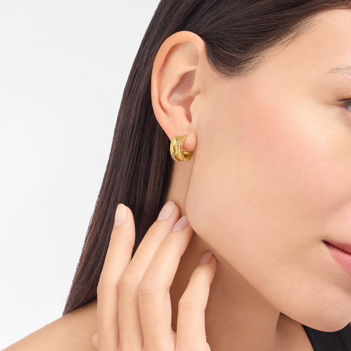 B.zero1 Earrings, worn 3