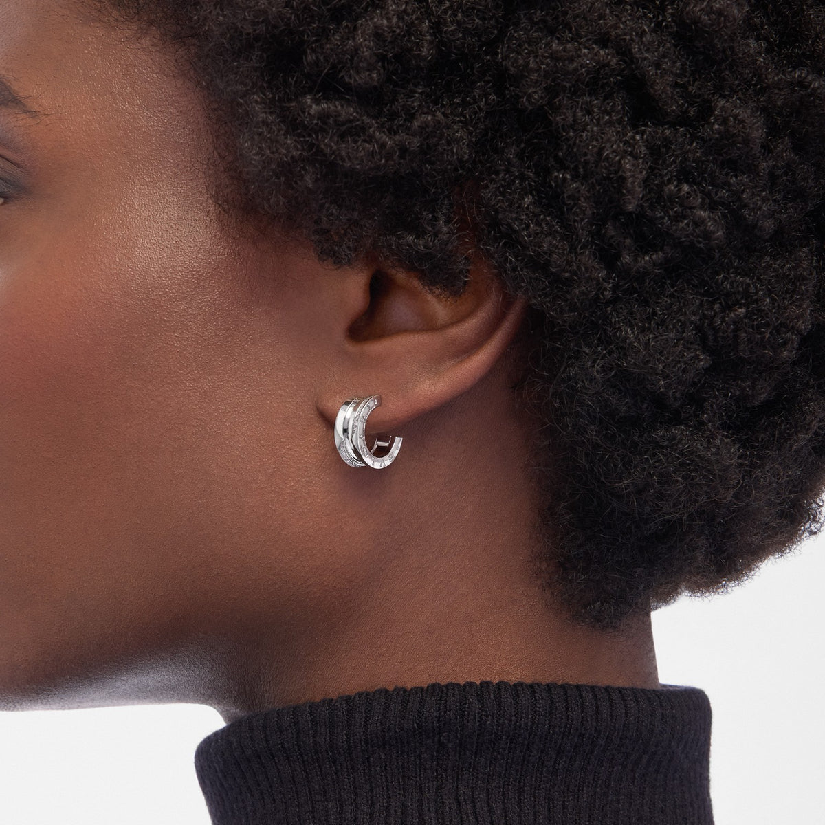 B.zero1 Earrings, worn 2