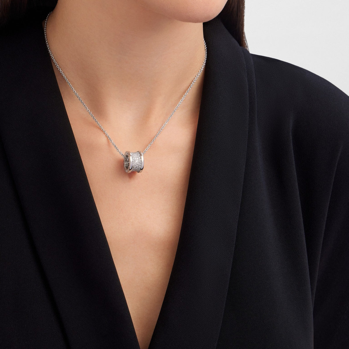 B.zero1 Necklace, worn