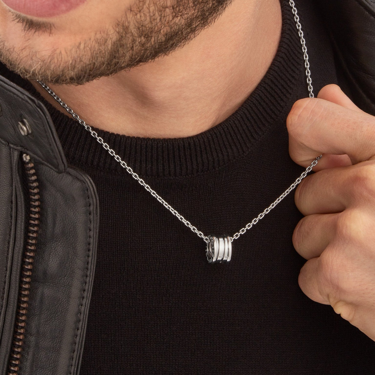 B.zero1 Necklace, worn 3