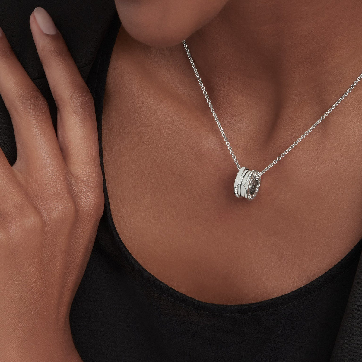B.zero1 Necklace, worn 3