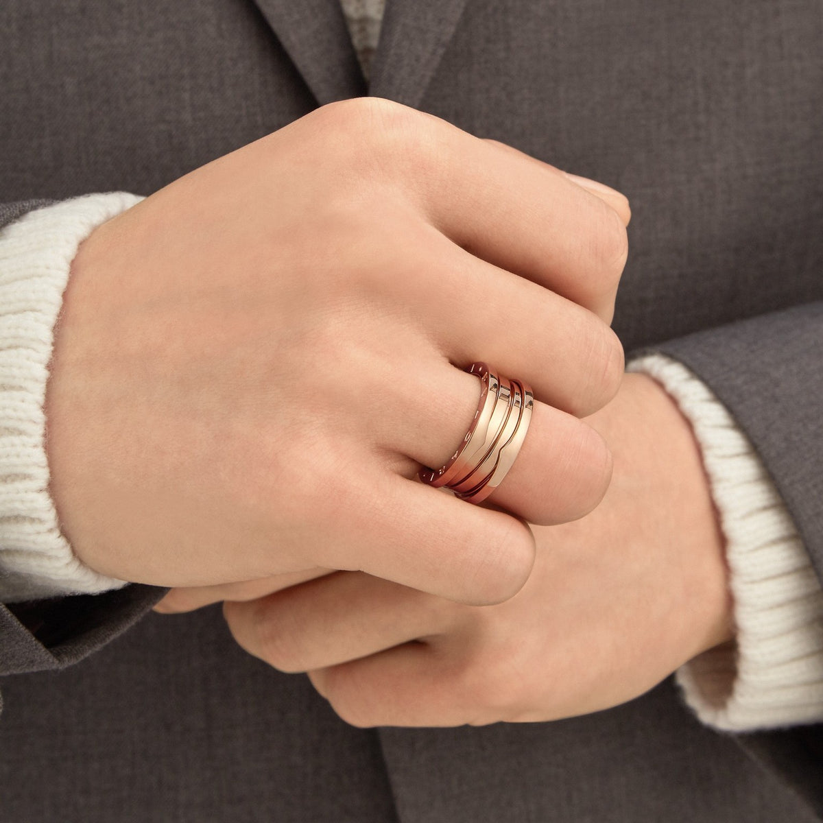 B.zero1 Classic Ring, worn 6