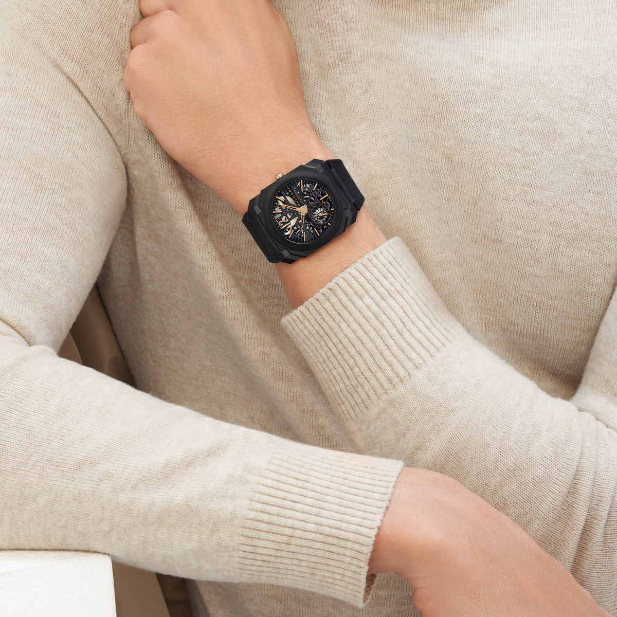 Octo Finissimo Watch, worn