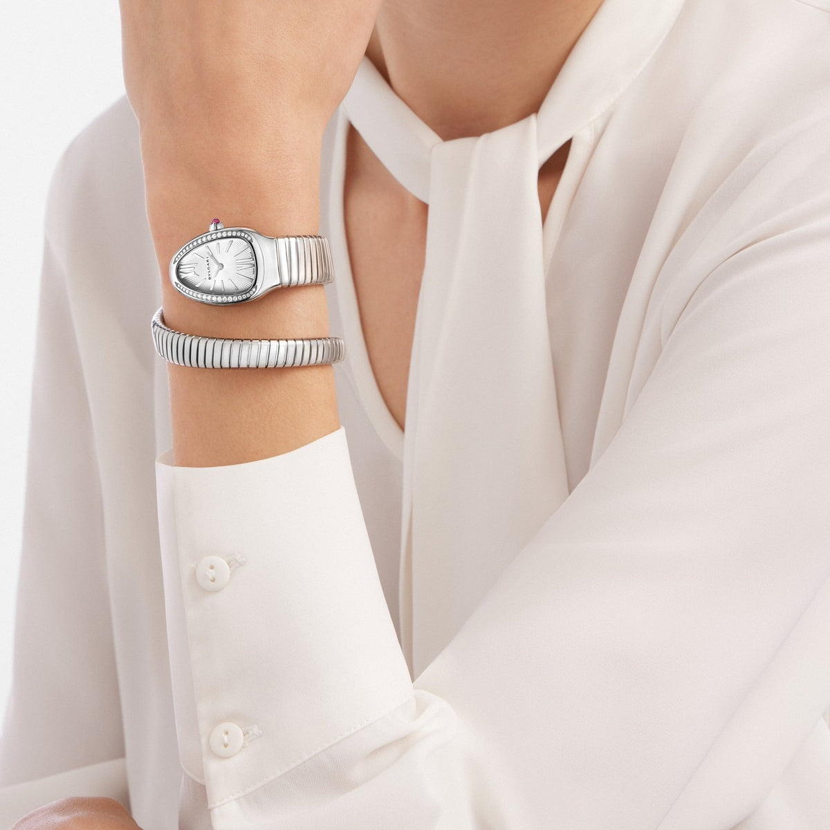 Serpenti Tubogas Watch, worn