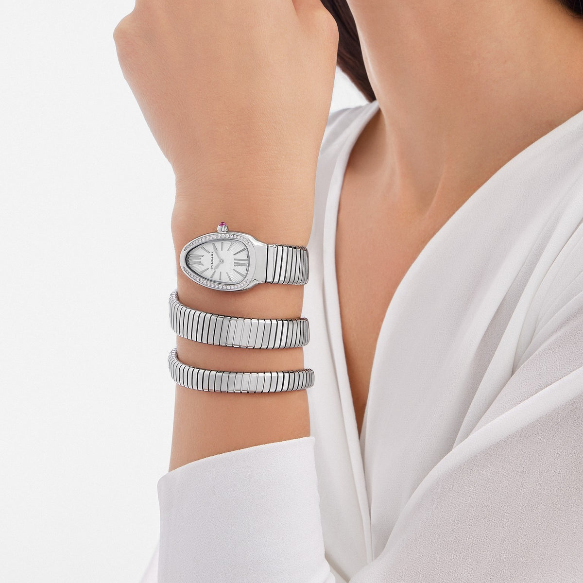 Serpenti Tubogas Watch, worn