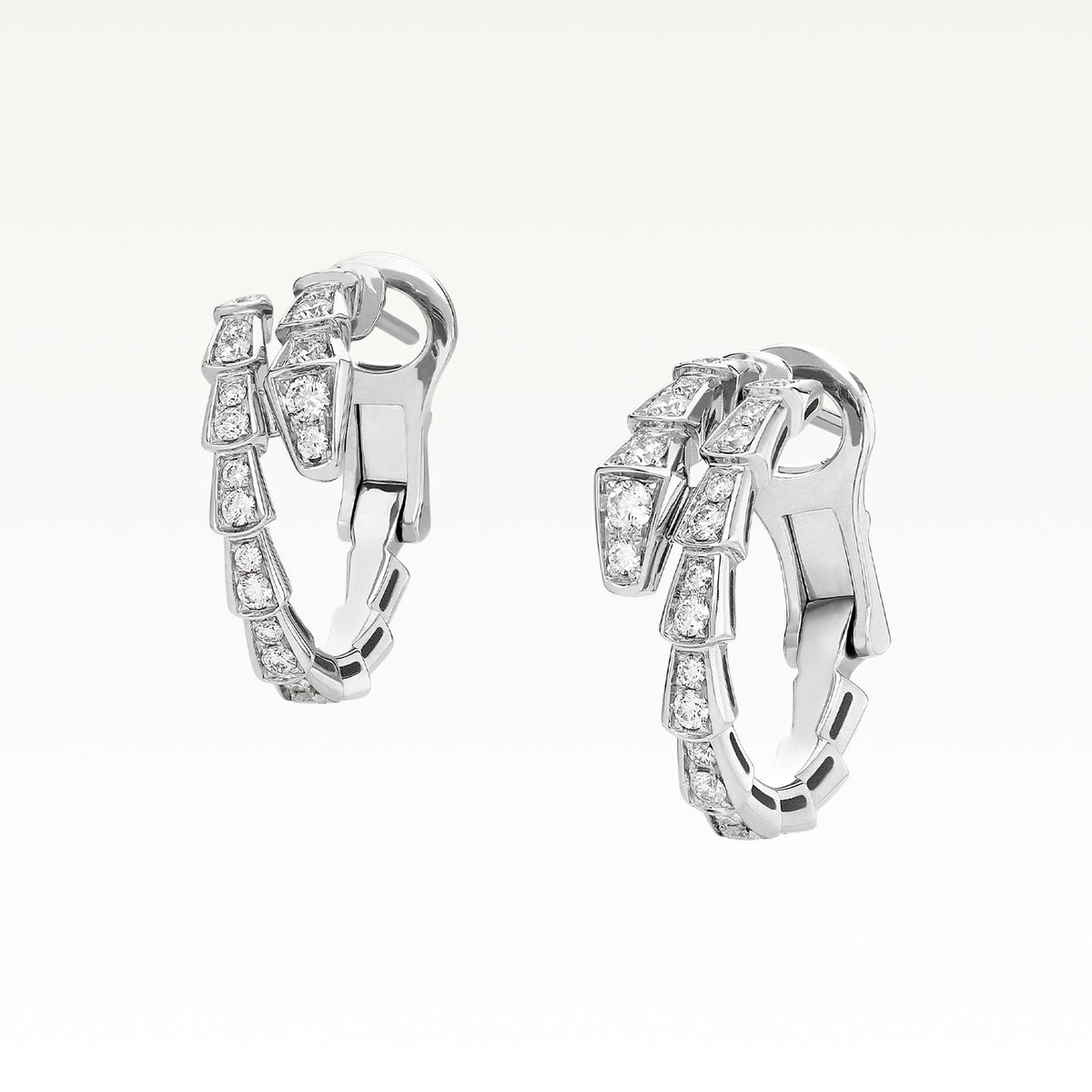 Serpenti Viper Earrings, side view