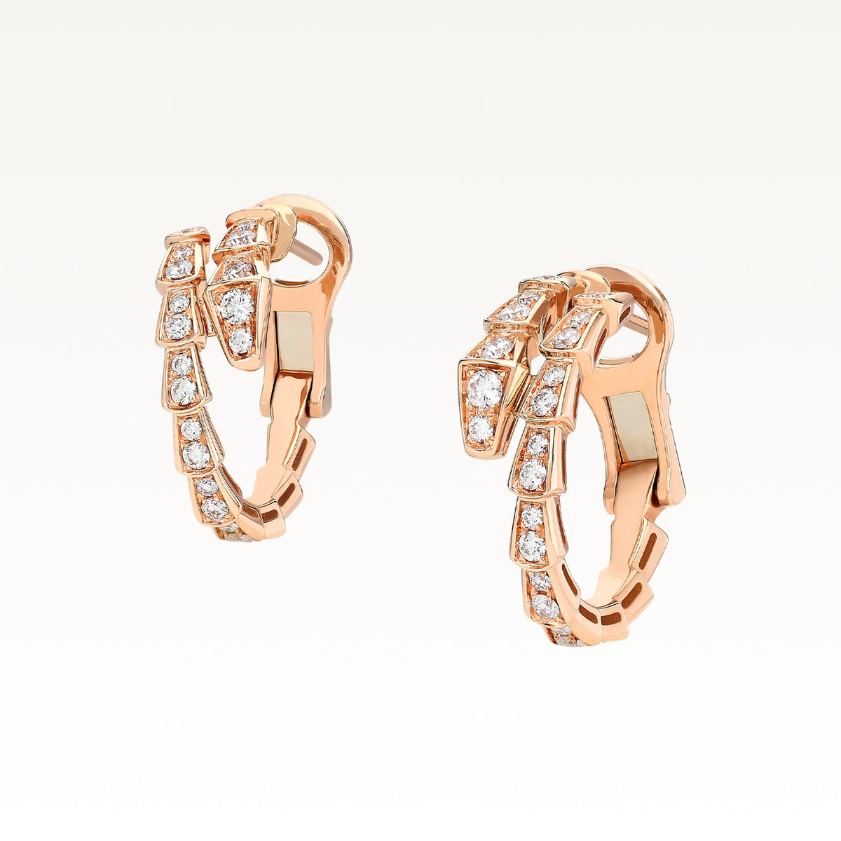 Serpenti Viper Earrings, side view