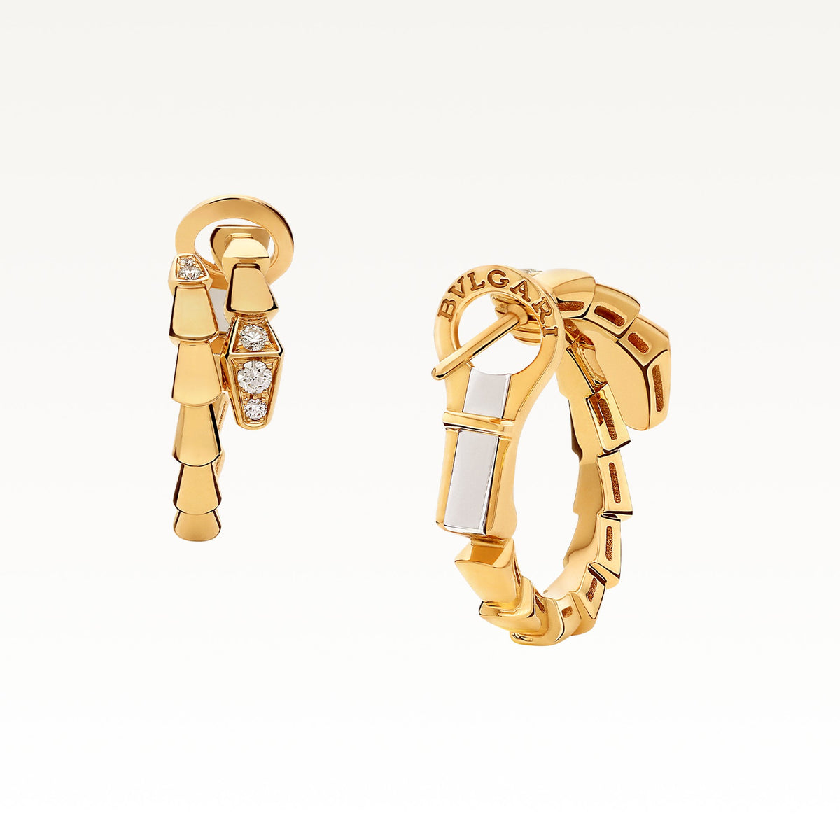 Serpenti Viper Earrings, side view 2