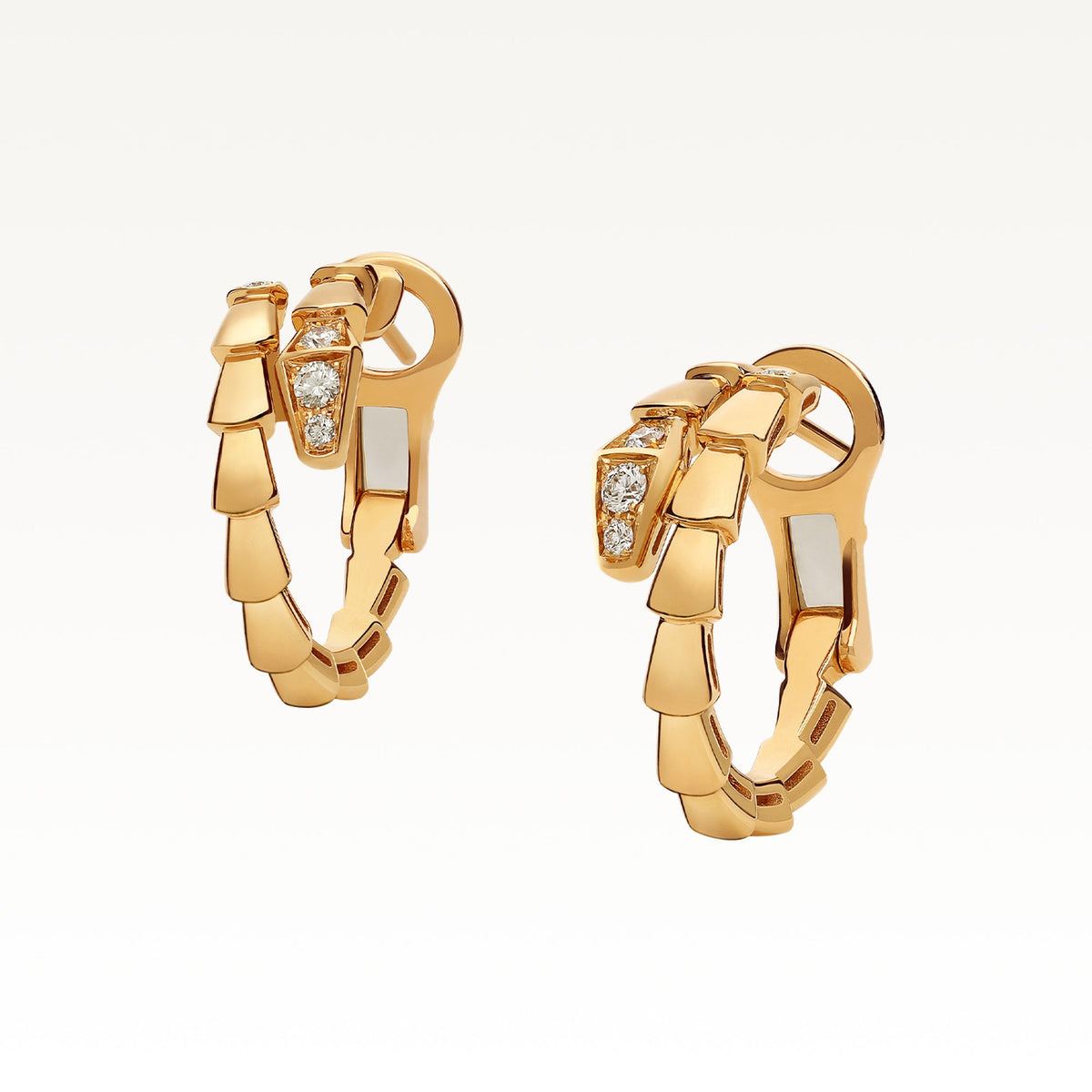 Serpenti Viper Earrings, side view
