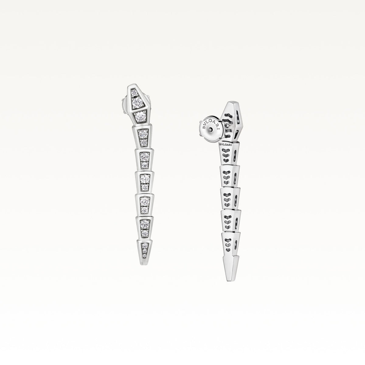 Serpenti Viper Earrings, side view 2