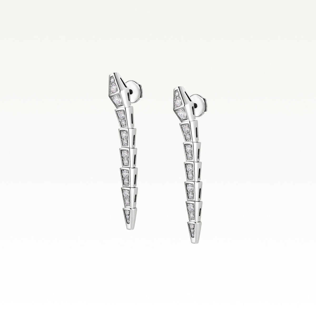 Serpenti Viper Earrings, side view
