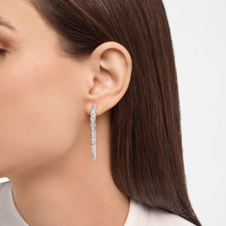 Serpenti Viper Earrings, worn