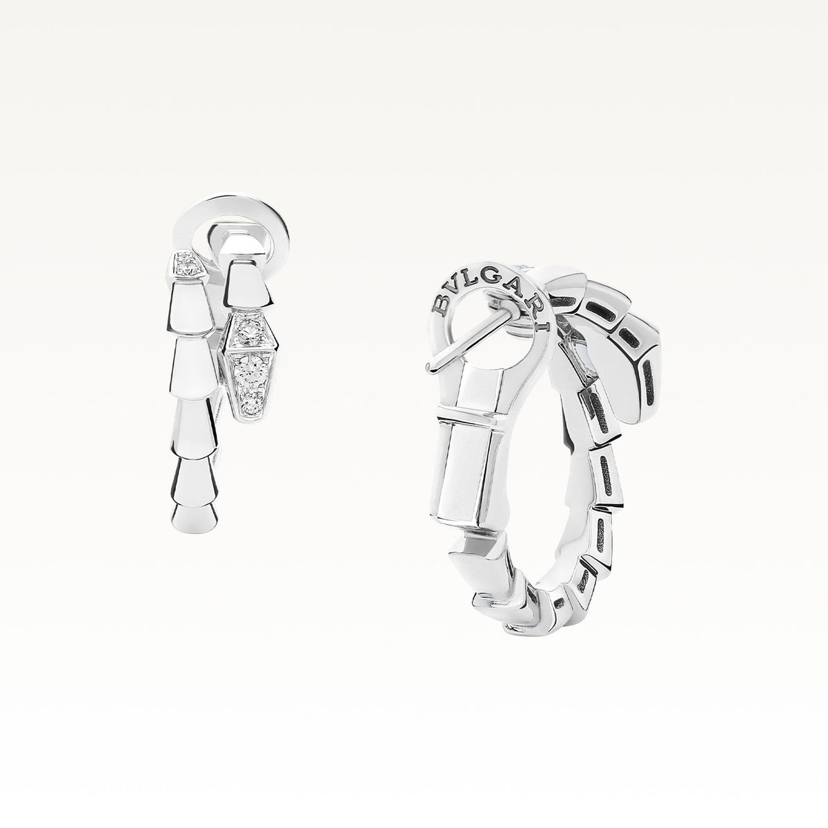 Serpenti Viper Earrings, side view 2