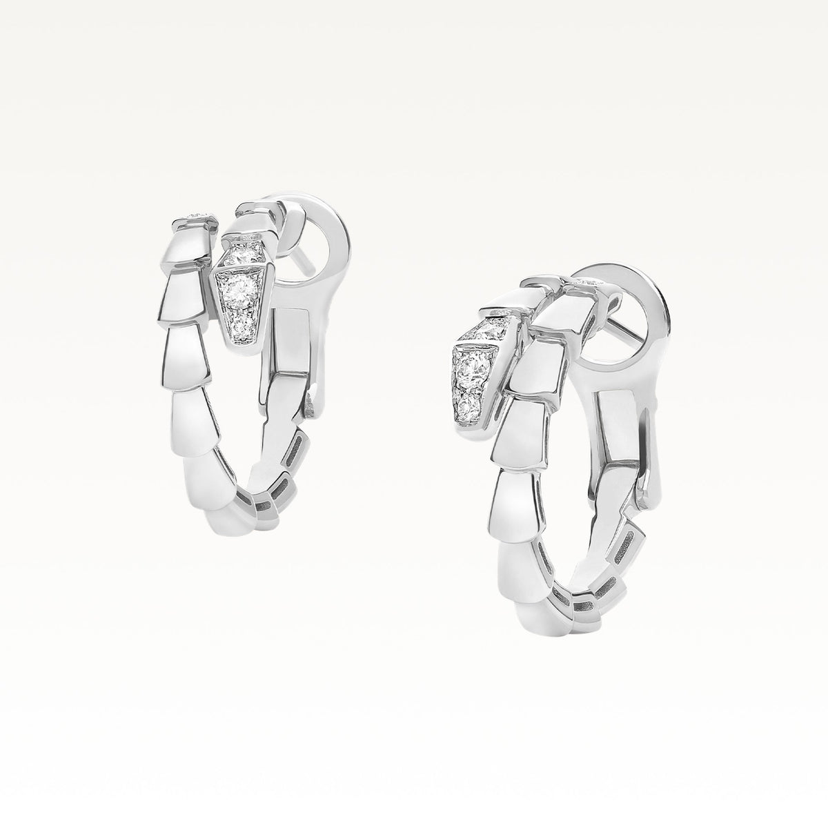 Serpenti Viper Earrings, side view