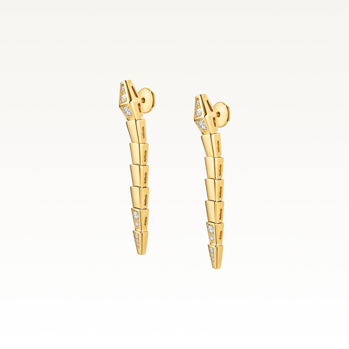 Serpenti Viper Earrings, side view
