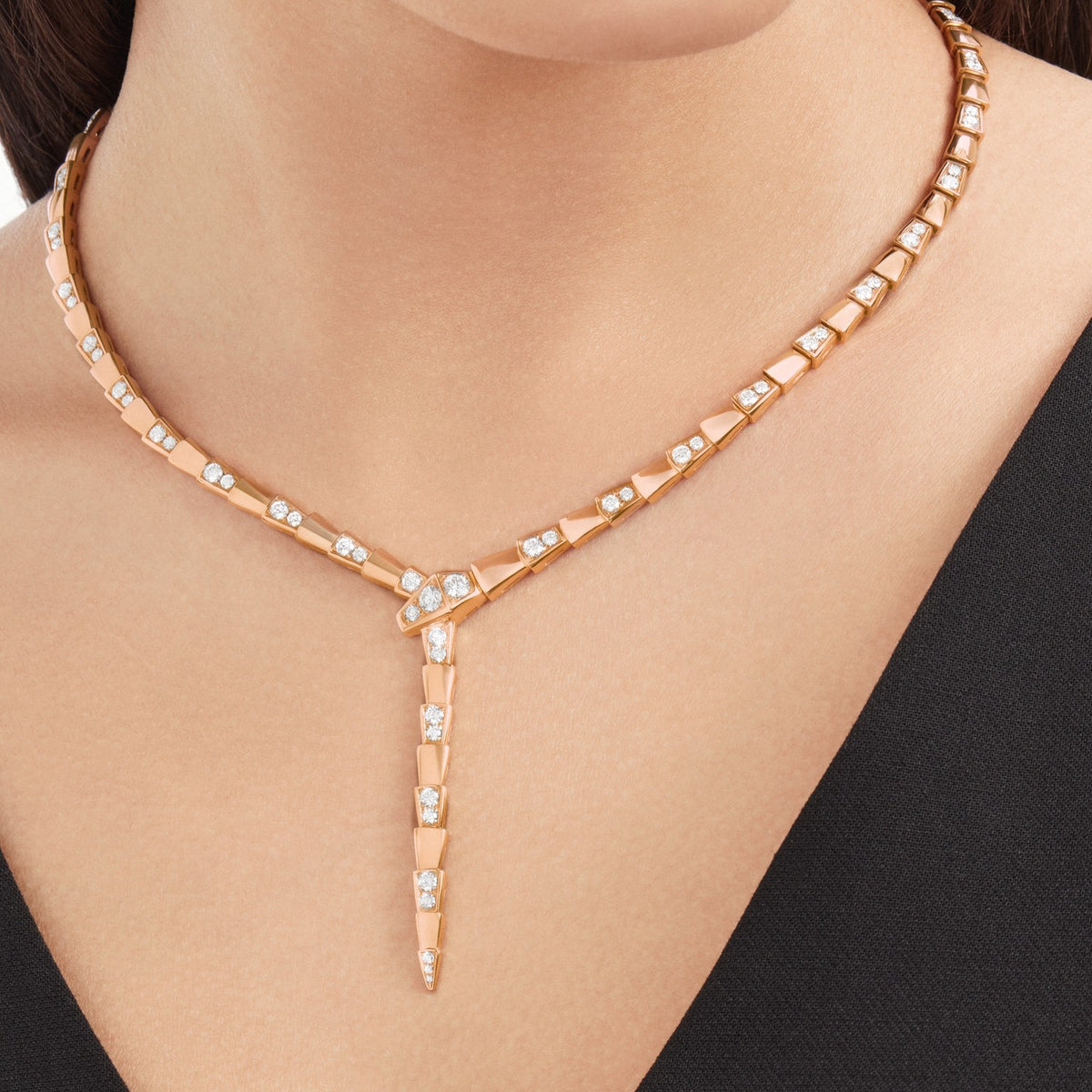 Serpenti Viper Necklace, worn 3