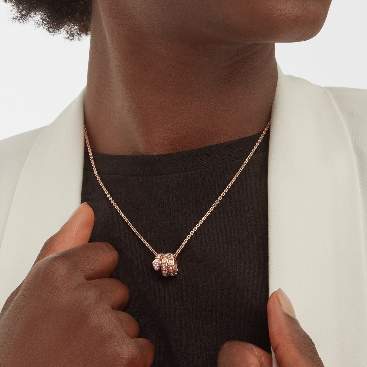 Serpenti Viper Necklace, worn 3