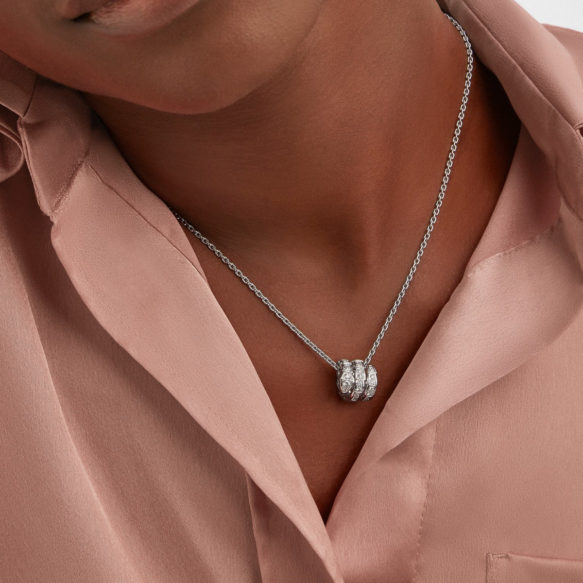 Serpenti Viper Necklace, worn 2
