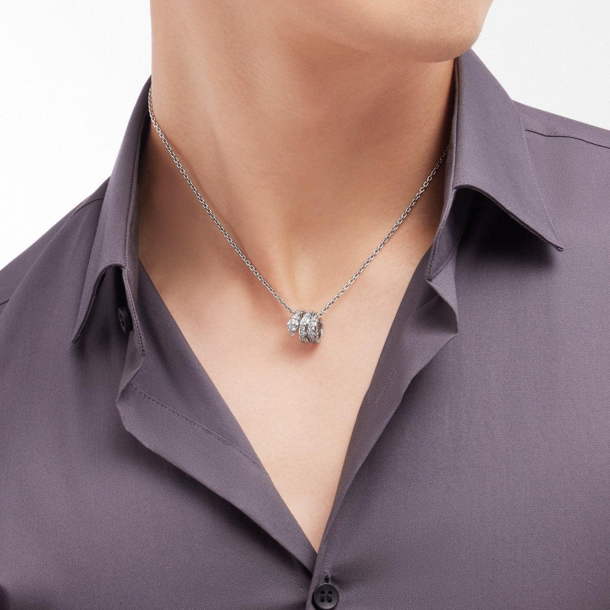 Serpenti Viper Necklace, worn 4