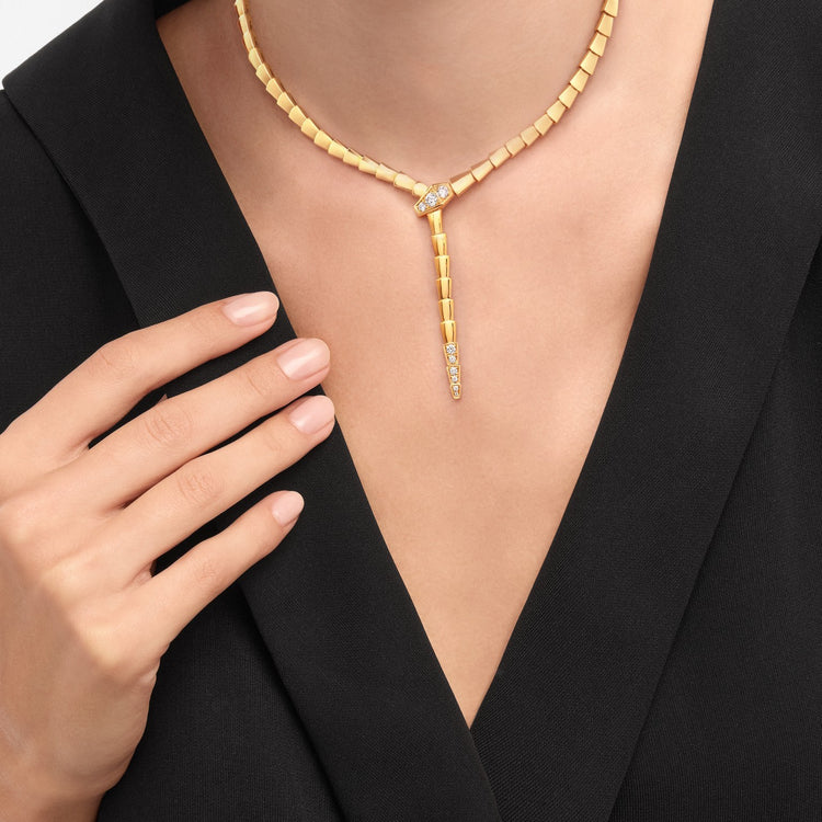 Serpenti Viper Necklace, worn