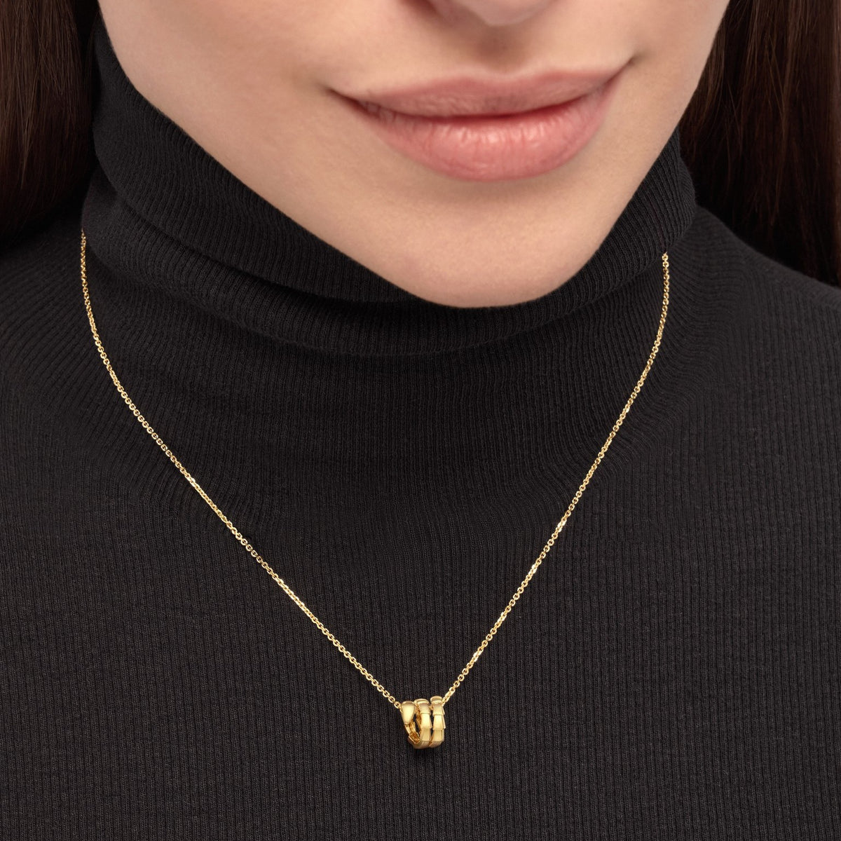 Serpenti Viper Necklace, worn