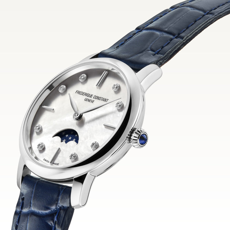 Frédérique Constant Ladies Slimline Moonphase Watch – side