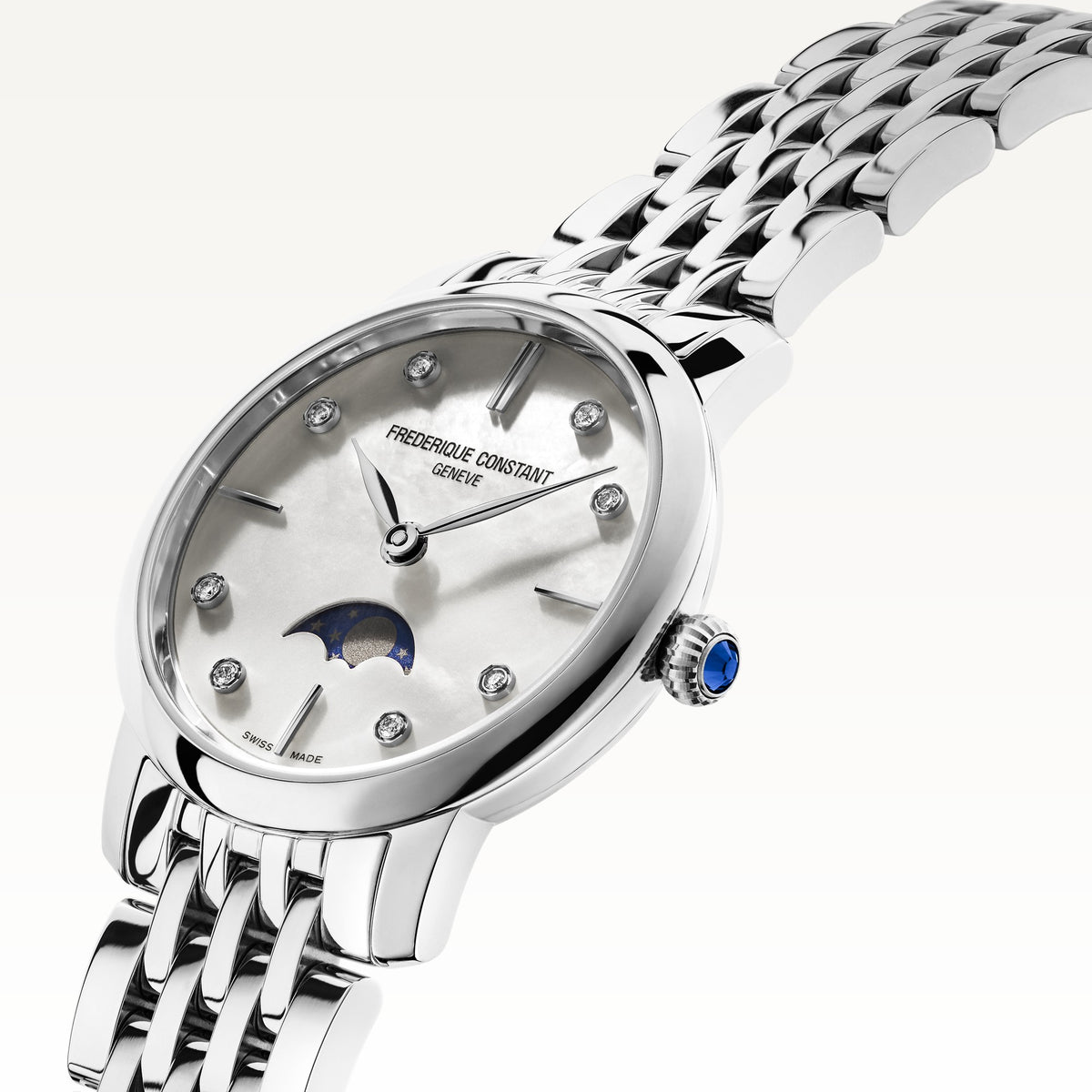 Frédérique Constant Slimline Ladies Moonphase Watch – side