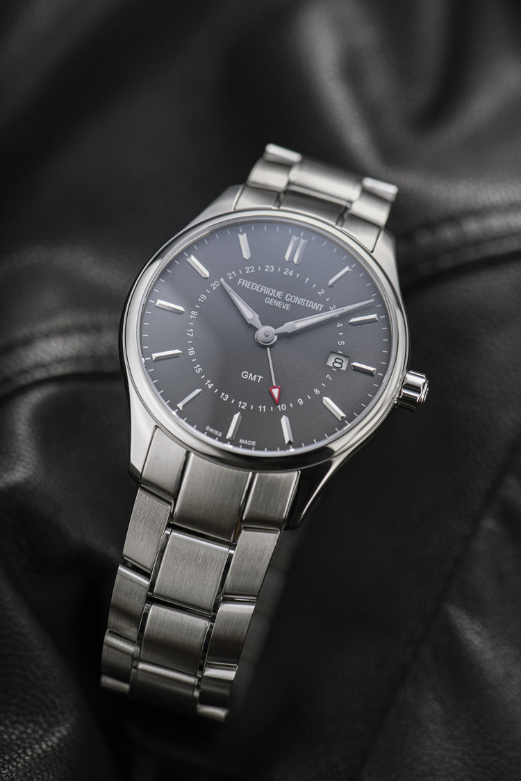 Frédérique Constant Classics Gents Quartz GMT Watch FC-252DGS5B6B