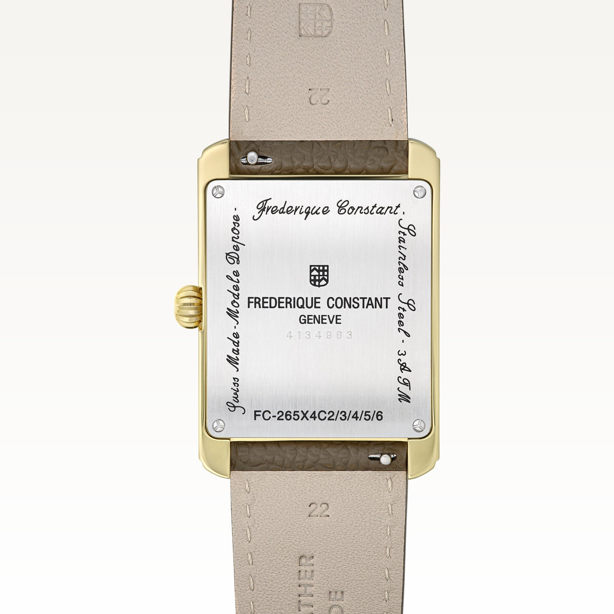 Frederique Constant Classics Carrée Calendar Moonphase – back