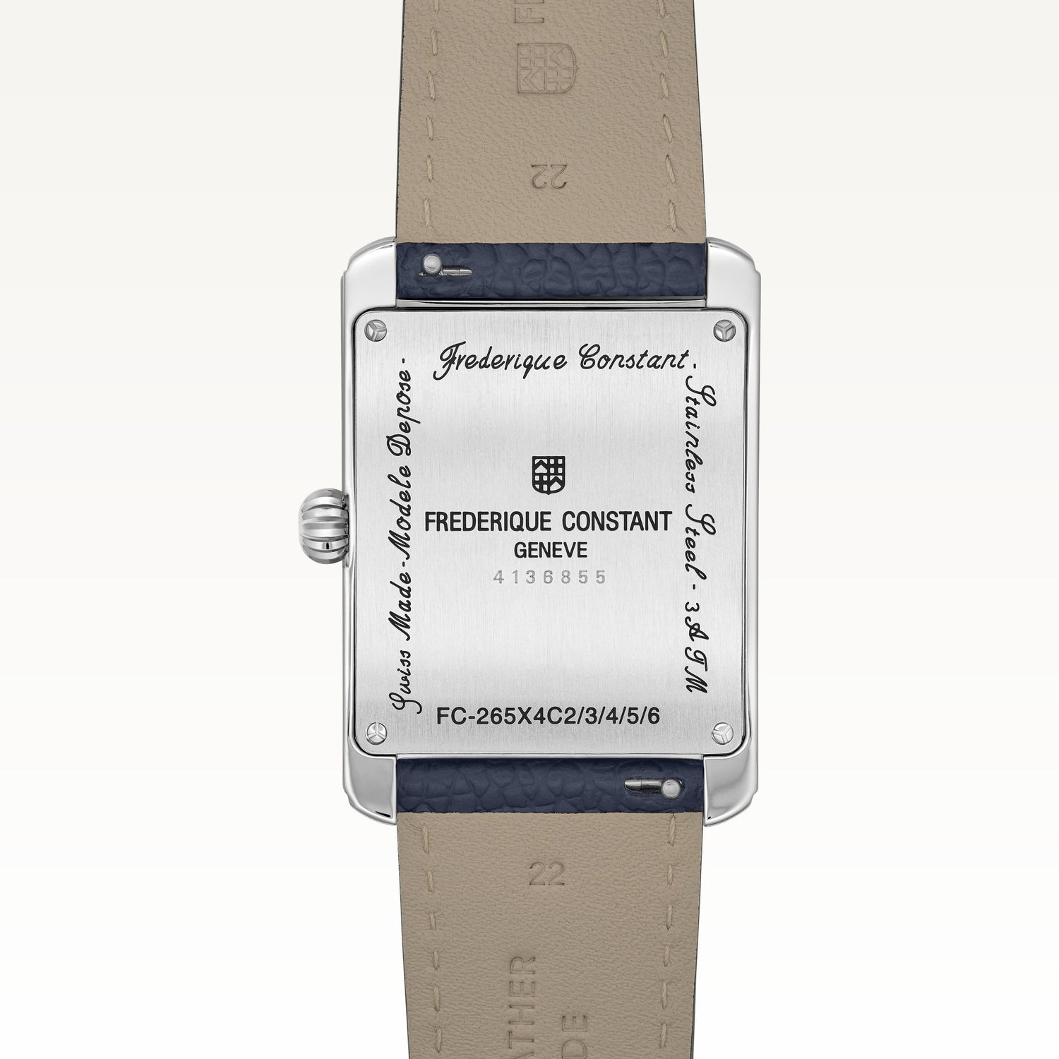 Frederique Constant Classics Carrée Calendar Moonphase – back