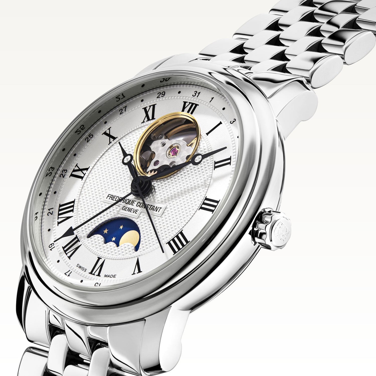 Frédérique Constant Classics Heartbeat Moonphase Date – side