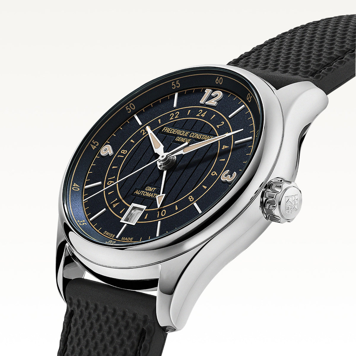 Frederique Constant Runabout Automatic GMT FC-350RN5B6 side view