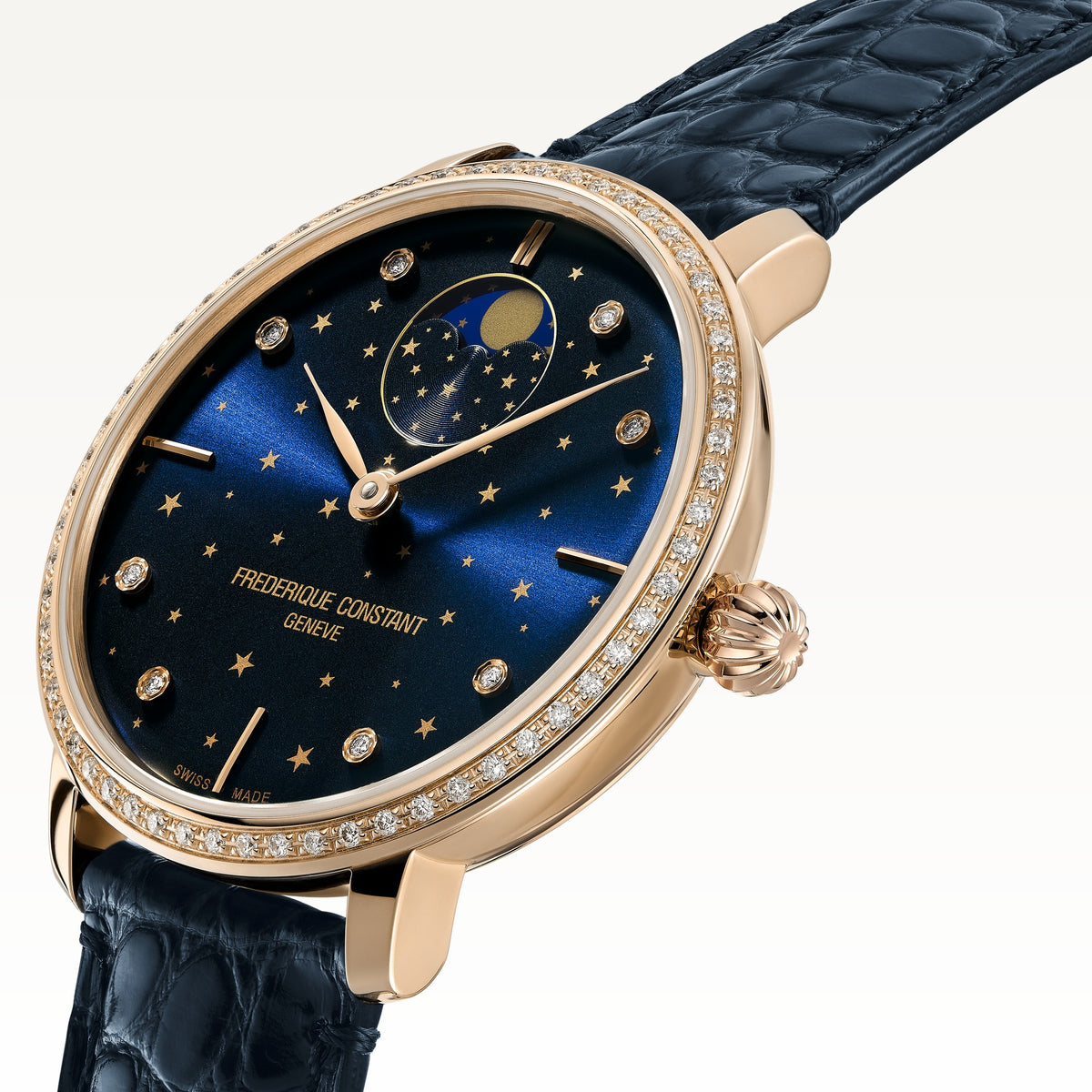 Frédérique Constant Slimline Moonphase Stars Manufacture Watch – side