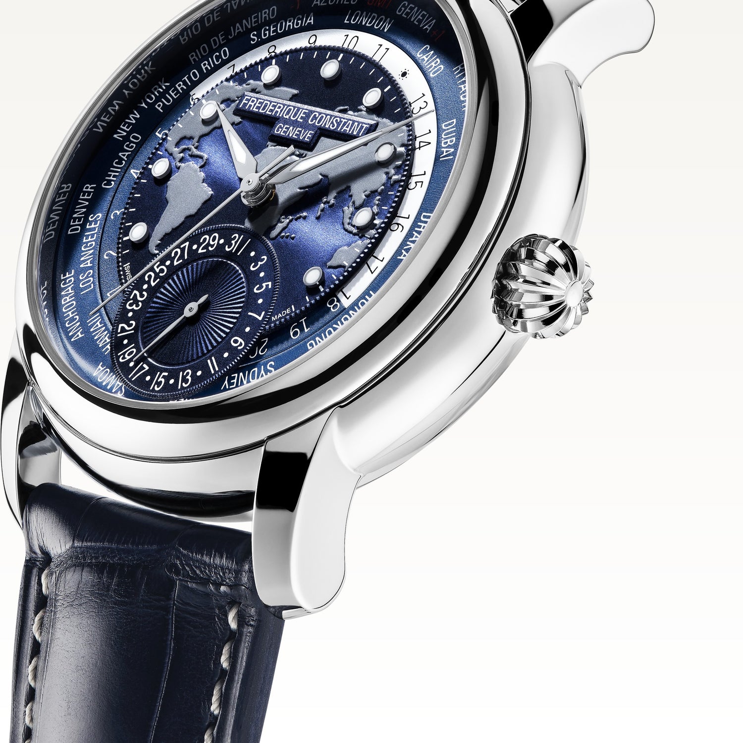 Frédérique Constant Classic Worldtimer Manufacture Watch FC-718NWM4H6