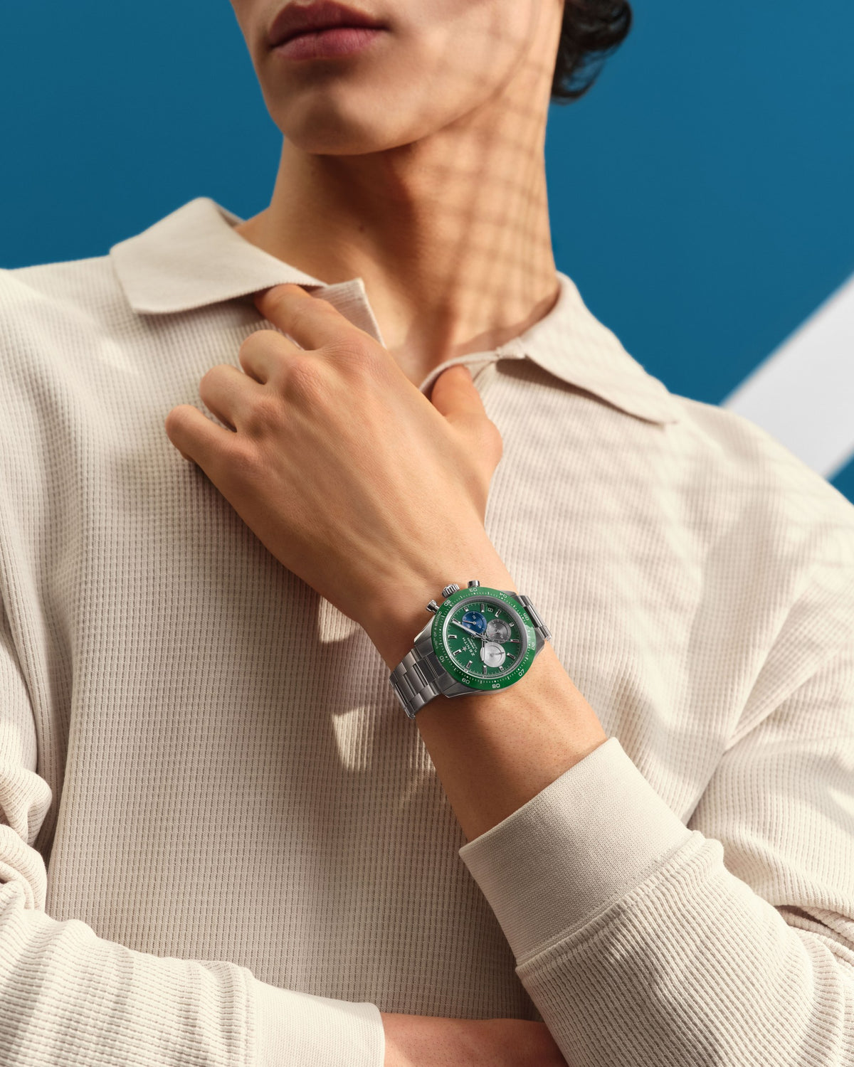 Zenith Chronomaster Sport green, worn