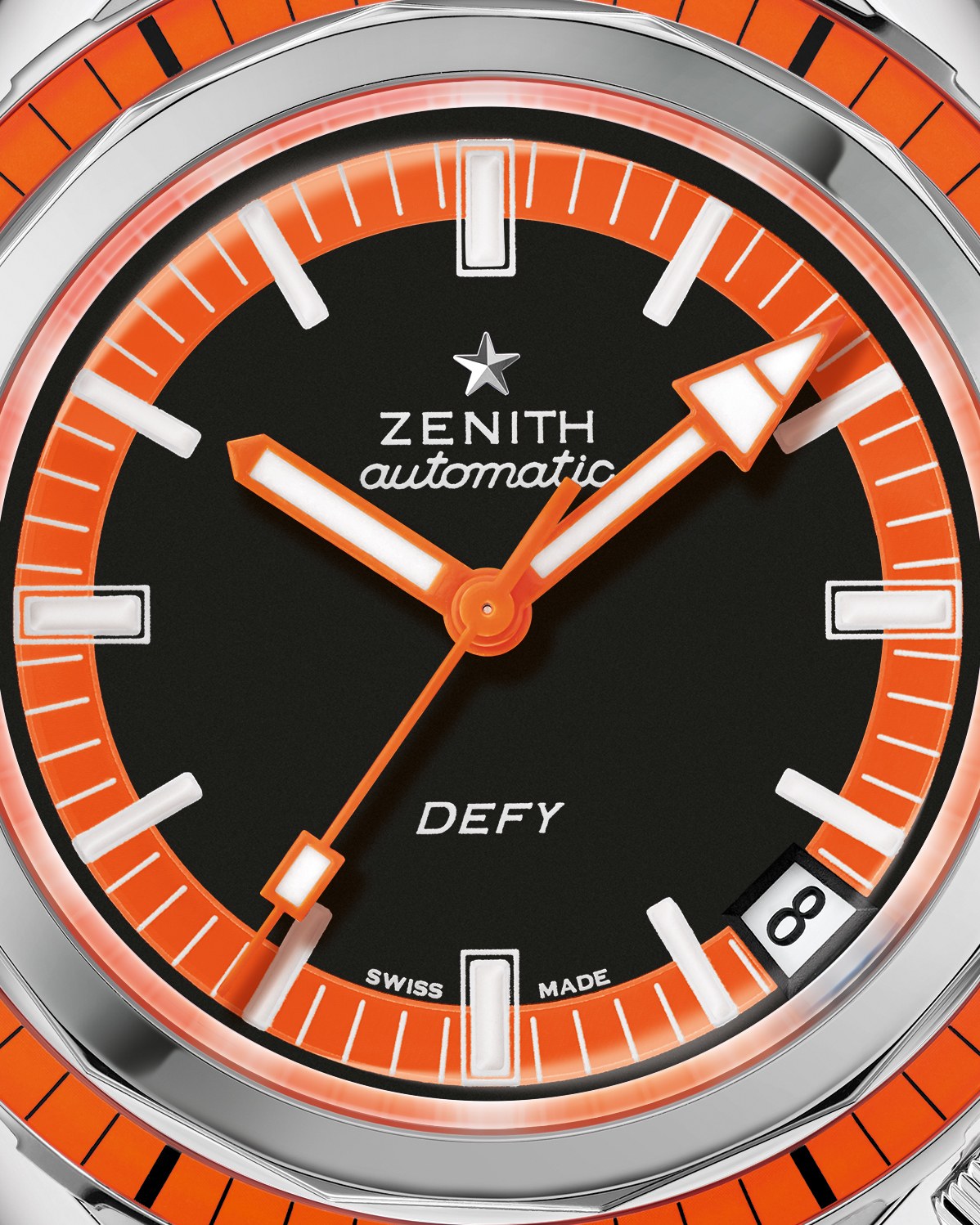 Zenith Defy Revival A3648, dial macro