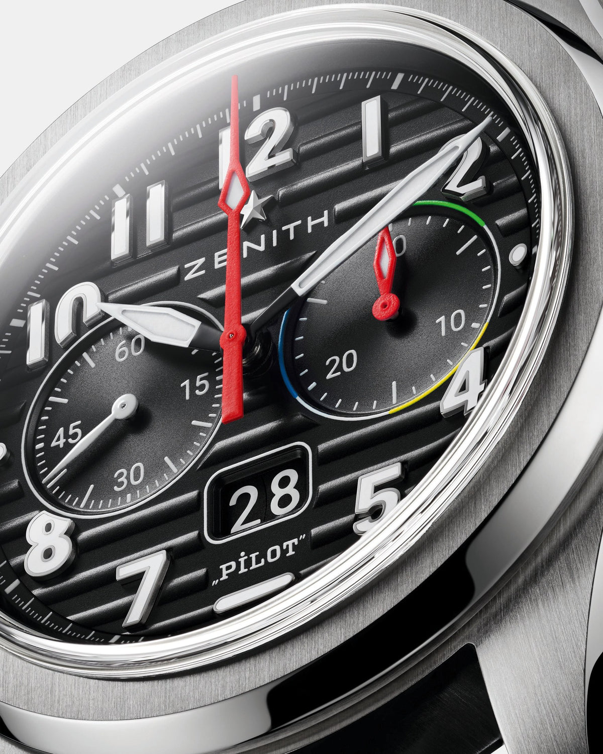 Zenith Pilot Big Date Flyback, angle
