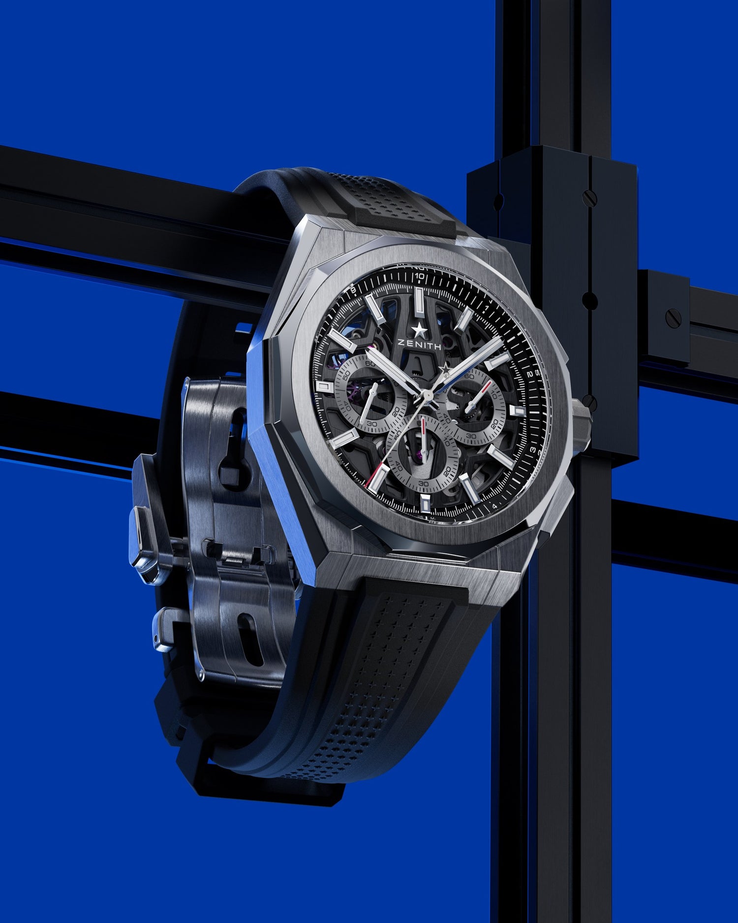 Zenith Defy Skyline Chronograph Skeleton black, creative still