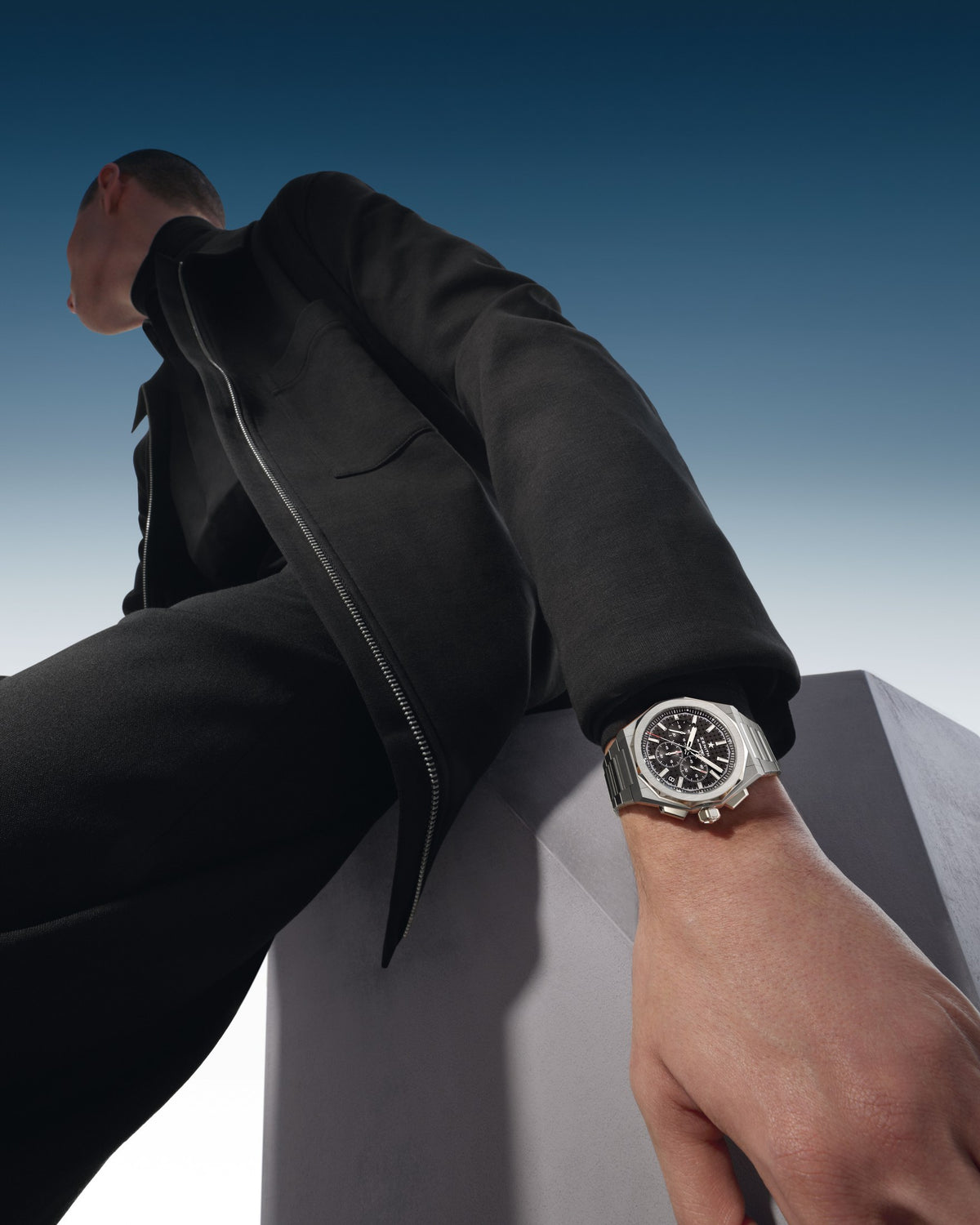 Zenith Defy Skyline Chronograph black, worn