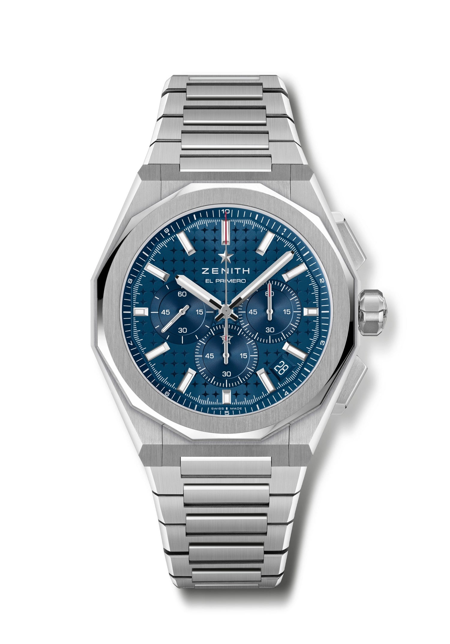 Zenith Defy Skyline Chronograph blue, angle