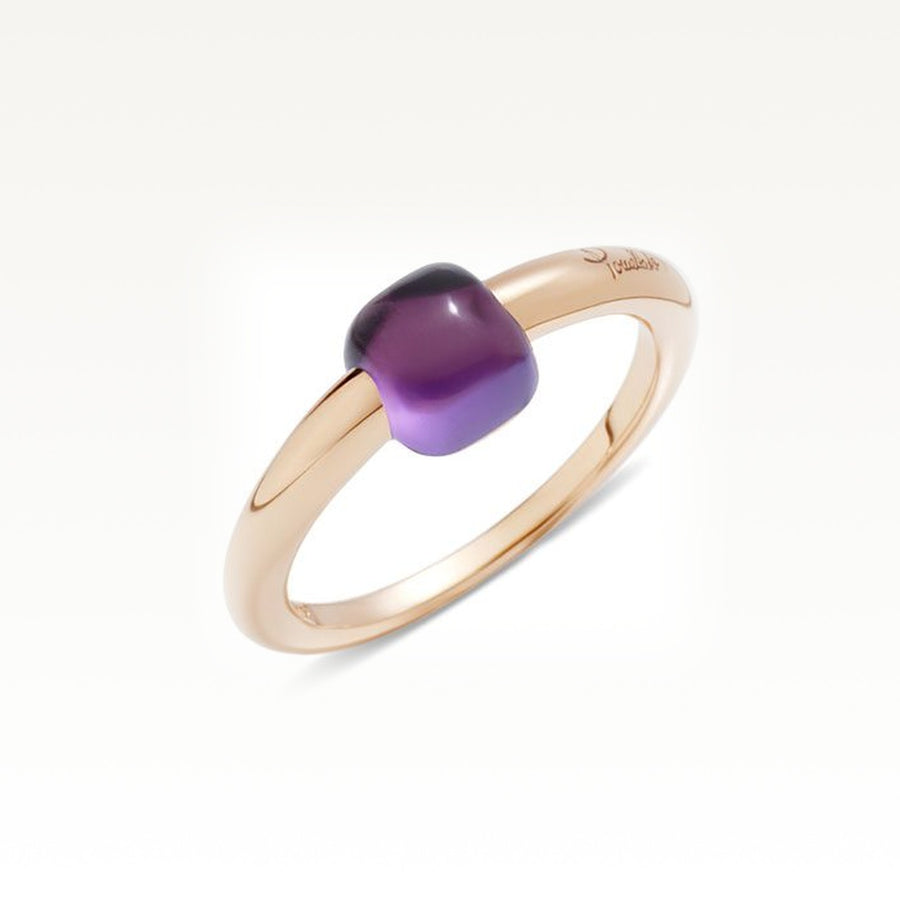 M'Ama Non M'Ama Rose Gold and Amethyst Ring
