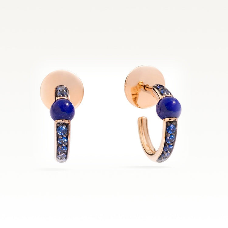 M'Ama Non M'Ama Rose Gold and Sapphire Earrings