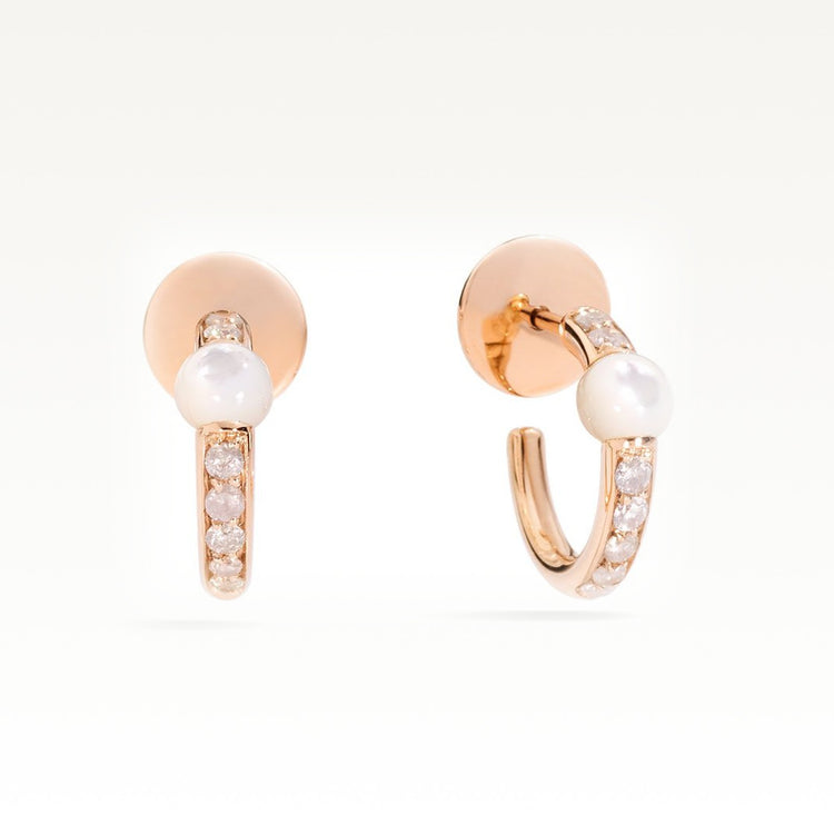 M'Ama Non M'Ama Rose Gold and Diamond Earrings