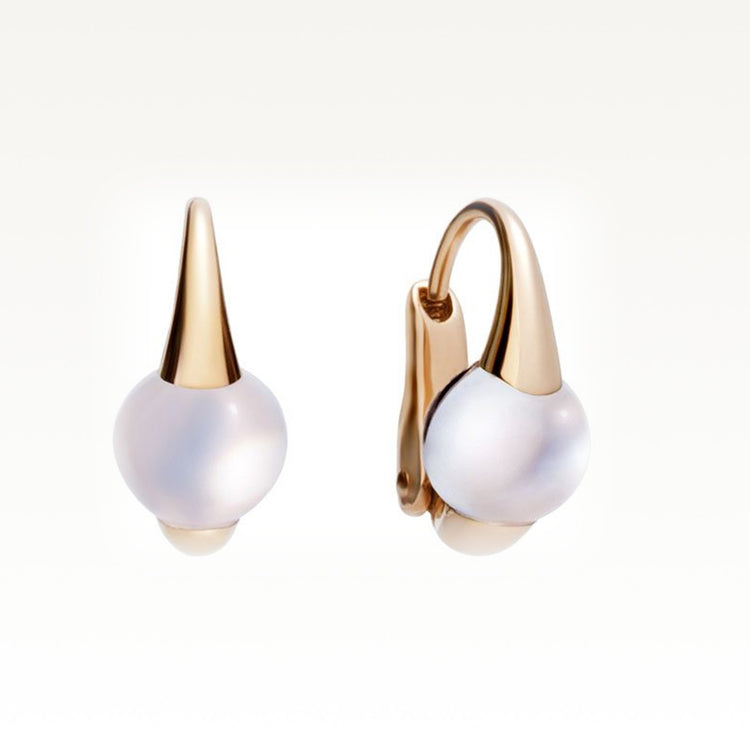 M'Ama Non M'Ama Rose Gold and Moonstone Earrings