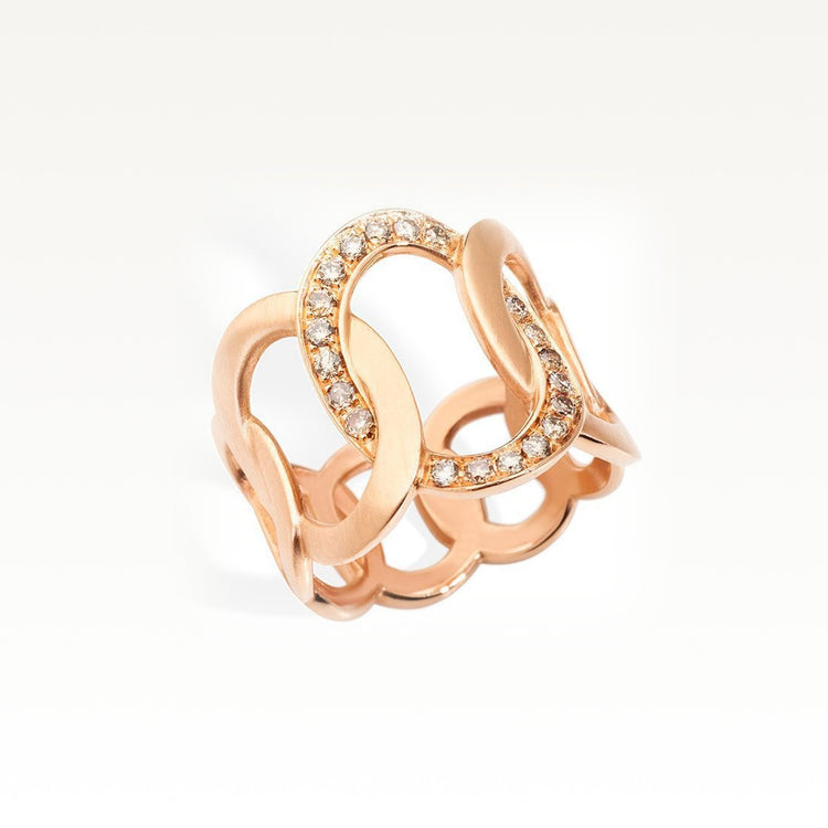 Brera 18 Karat Rose Gold and Diamond Ring
